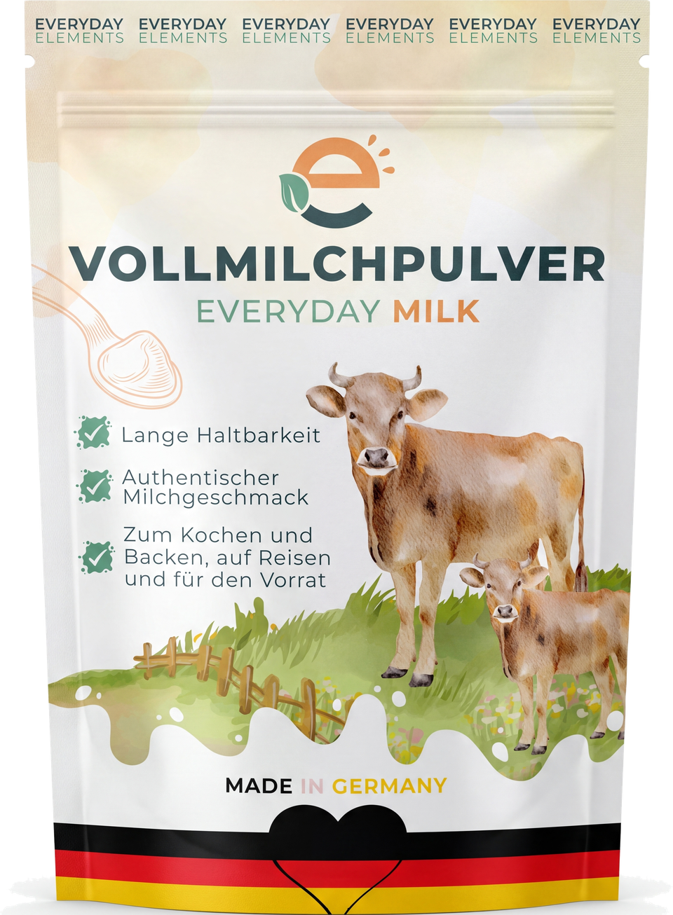 Verpackung von Everyday Milk Vollmilchpulver, 250 g